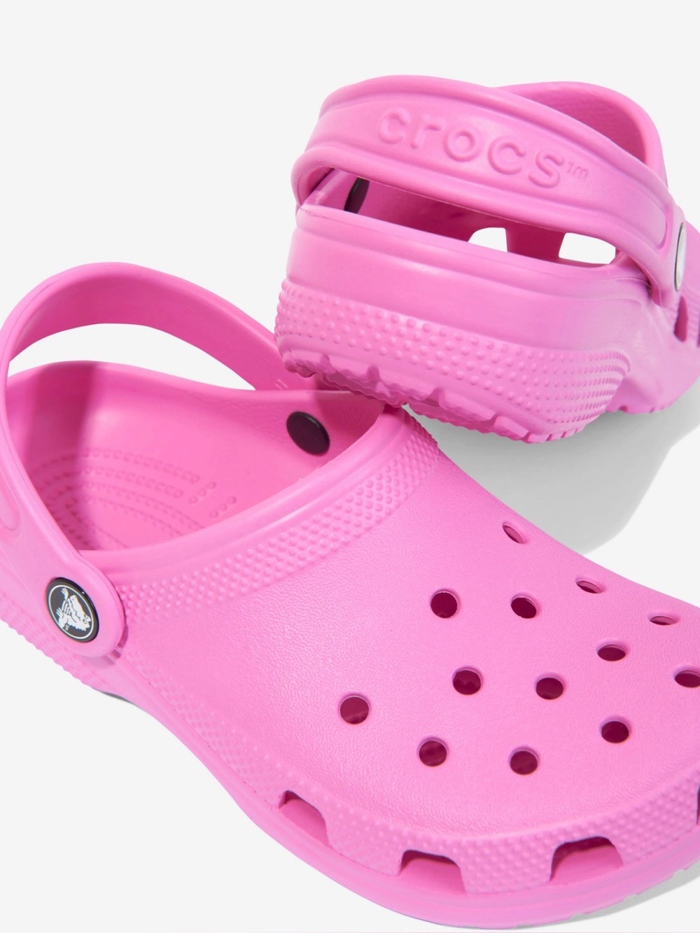 Crocs Classic Clogs Beach Water Pink Toddler J2 Girls Slip On Comfort Shoes